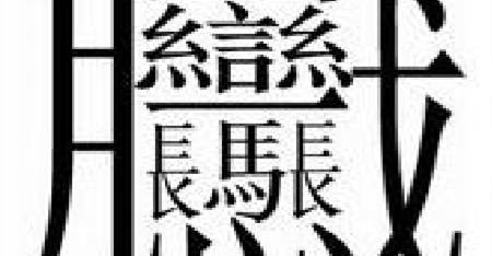 中国汉字笔画最多的汉字，你认识几个