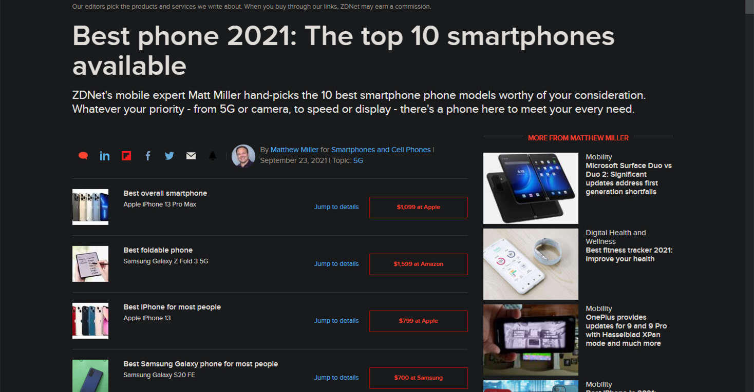 目前手机前10名排行榜（中国最好手机排名第一）